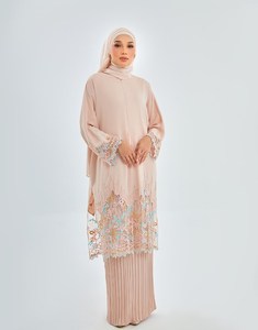 SIPO 2023ขายส่งเสื้อผ้าและกระโปรงสไตล์มาเลเซีย Baju Kurung,ชุดเสื้อผ้าและกระโปรง2ชิ้นจากอินโดนีเซียสำหรับผู้หญิง - Product Image 6