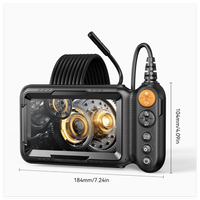 Nouveau boroscope industriel à double objectif de 8 mm avec écran HD IPS de 5 pouces pour l'inspection des climatiseurs, des moteurs de voitures et des conduites