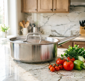 CY- Marmites, <span class=keywords><strong>casseroles</strong></span> et faitouts en acier inoxydable avec couvercles, compatibles avec toutes les cuisinières, accessoires de cuisine, ustensiles de cuisson - Product Image 1