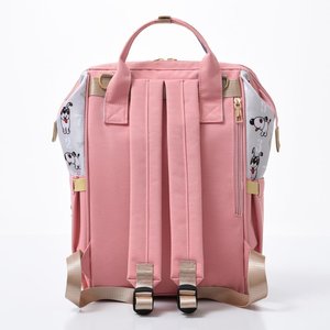 Zaino Fasciatoio Grande Capacità per Mamme, Design Cartoon Rosa, Borsa da Viaggio per Neonati e Maternità - Product Image 2