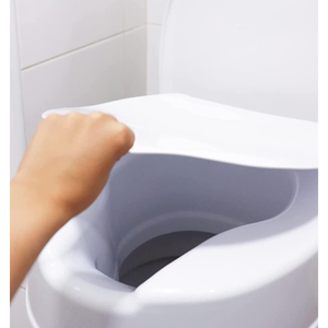 Rehausseur de siège de toilette pour personnes âgées (10 cm), Rehausseur de siège de toilette pour adultes avec couvercle PEPE P30004 - Product Image 5
