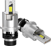 2PCS D2S D4S 35W LED Ampoule de phare de voiture Super Bright 6000K White 1:1 Mini Size Aluminum D2R D4R Series Plug & Play