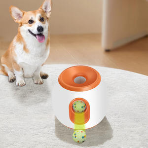 Lüks küçük çevre dostu Modern interaktif köpek otomatik tenis topu başlatıcısı bulmaca besleyici köpek oyuncak plastik spor oyuncak oynarken - Product Image 1