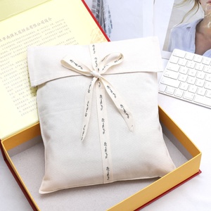 Bolsa de Algodón Orgánico 100% con Logotipo Personalizado, Bolsa de Regalo para Ropa de Bebé, Bolsa de Muselina con Solapa para Zapatos - Product Image 4