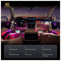 OEM&ODM Land Cruiser 300 Système d'éclairage ambiant LED pour l'intérieur de la voiture, symphonie de 265 couleurs, système d'éclairage plug and play, contrôle par application