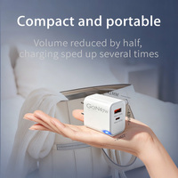 Chargeur mural rapide 67W compatible USB A et Type C pour prise intelligente, alimentation PD QC3.0, adaptateur secteur écologique