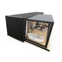 Maison conteneur portable et pliable de 20 pieds avec design moderne, couleur personnalisée, appartement et chambre à coucher