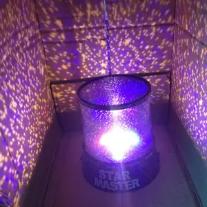 도매 LED 밤 빛 프로젝터 별 별이 빛나는 하늘 달 램프 어린이 침실 장식 프로젝션 램프