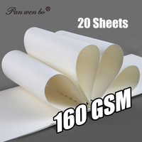 Bloc de dessin Panwenbo A3 A4 A5 160 g/m², 20 feuilles, papier à dessin, reliure spirale, bloc de croquis pour enfants, adultes, débutants, artistes
