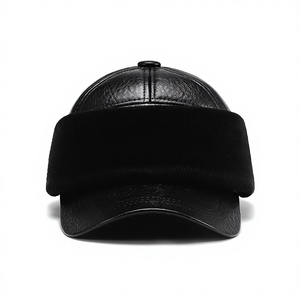 Gorros de Invierno para Hombres Mayores y Adultos de Mediana Edad, Gorros Cálidos de PVC con Protección para las Orejas, Gorros de Pico de Pato para Abuelos - Product Image 1