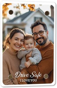 ที่ใส่ของแบบกำหนดเองสำหรับที่บังแดดแม่เหล็ก ขนาด 2.36"x3.5" สำหรับแสดงรูปภาพ คล้ายกระเป๋าสตางค์ ทำจากอะคริลิกใส สำหรับของที่ระลึกและของขวัญวันเกิด - Product Image 2