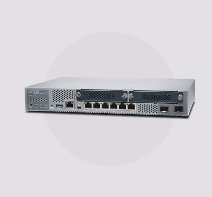 Original novo Juniper Firewall SRX320-RMK0 estoque à venda Enterprise Vpn mini sophos pfsense 4 nic Fortinet firewall router