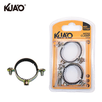 Kit d'installation tout-en-un, collier de serrage à boucle unique avec doublure en caoutchouc, collier de serrage pour tuyau avec caoutchouc 32MM 2PCS
