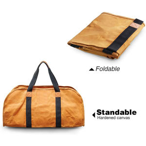 Sac en toile cirée personnalisé pour foyer, Durable, fourre-tout pour bois de chauffage, sacoche à fermeture éclair - Product Image 3