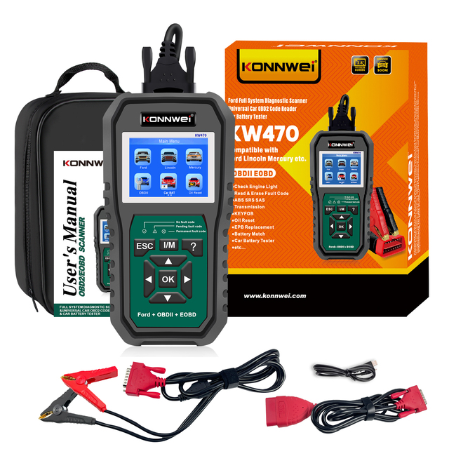 Professional Automotive Scanner Diagnostic Tools Full System Scanner for American Cars for Ford with Abs, Srs, Dpf, Oil Reset