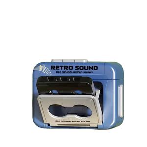 Grabadora de cinta grabable colgante rojo Mini grabación Retro diversión pareja música regalo llavero ornamento <span class=keywords><strong>libro</strong></span> grabación llavero - Product Image 2