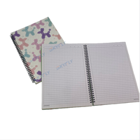 Carnet d'exercices scolaire A4 ligné carré 100 feuilles à spirale, vente en gros d'usine, pour l'Amérique du Sud