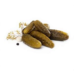 Canned Seasoned <b>Pickled</b> Cucumbers in Glass Mason <b>Jar</b> with Vinegar Preservation Salty Flavor European Style - Product Image 3