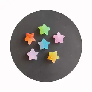 Flat Back Gummy Candy Resin Cabochon Star Shape Heart Shape For DIY Embellishments Scrapbooking