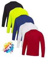 Camiseta de Manga Larga para Hombre, a Rayas, 100% Algodón, de Secado Rápido, Personalizable, Talla Grande, de Formula1 Industries