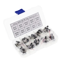 BC337 BC327 2N2222 2N2907 2N3904 2N3906 S8050 S8550 A1015 C1815 10 valeurs * 20 pièces = 200/ensemble Transistors Box Pack Transistor kit TO-92