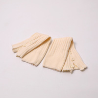 Jambières tricotées confortables pour femmes, chaussettes longues amincissantes à effet froncé, style japonais JK, mode automne-hiver