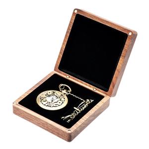 Caja de Joyería de Madera Retro, Rectangular, de Color Sólido, con Tapa Transparente Abatible, para Exhibición de Especímenes de Mariposas - Product Image 2