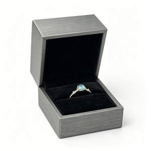 Custom Branded Leather Ring <b>Box</b> Wholesale Luxury Square Jewelry Packaging Gift <b>Box</b> Supplier for Fine Jewelry Shop <b>Displays</b> - Product Image 5