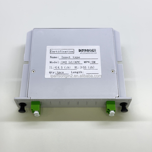Divisor de Fibra Óptica Tipo Inserto 1x2 LC APC SM, Caja Divisora de Fibra Monomodo, Módulo LGX, Disponible para OEM - Product Image 6