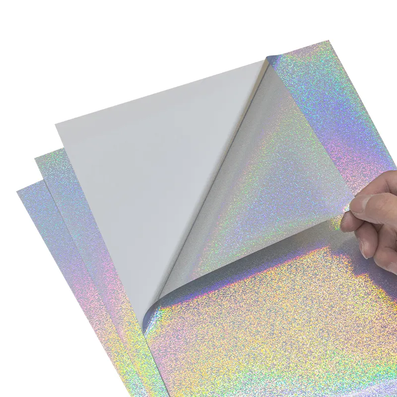 E-pson VIP Màu Cao Cấp Bóng Chi Tiết Mô Hình Holographic Vinyl A4 In Phun Nhãn Dán