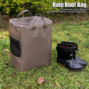 Breathable <b>Shoe</b> Storage Bag For Outdoor Activities Hiking Skiing Camping Climbing Brown <b>Soft</b> Handle Unisex - Product Image 4