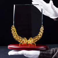 Medalla de Vidrio Personalizada para Premio a Proveedor Destacado, Autorización de Socio Estratégico, Trofeo Honorífico Grabado