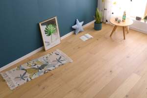 Sólido Carvalho Branco Madeira Composto Pavimento Resistente ao Desgaste Café Cor Bloqueio Grande Placa para Sala de estar Piso de madeira Engineered - Product Image 6