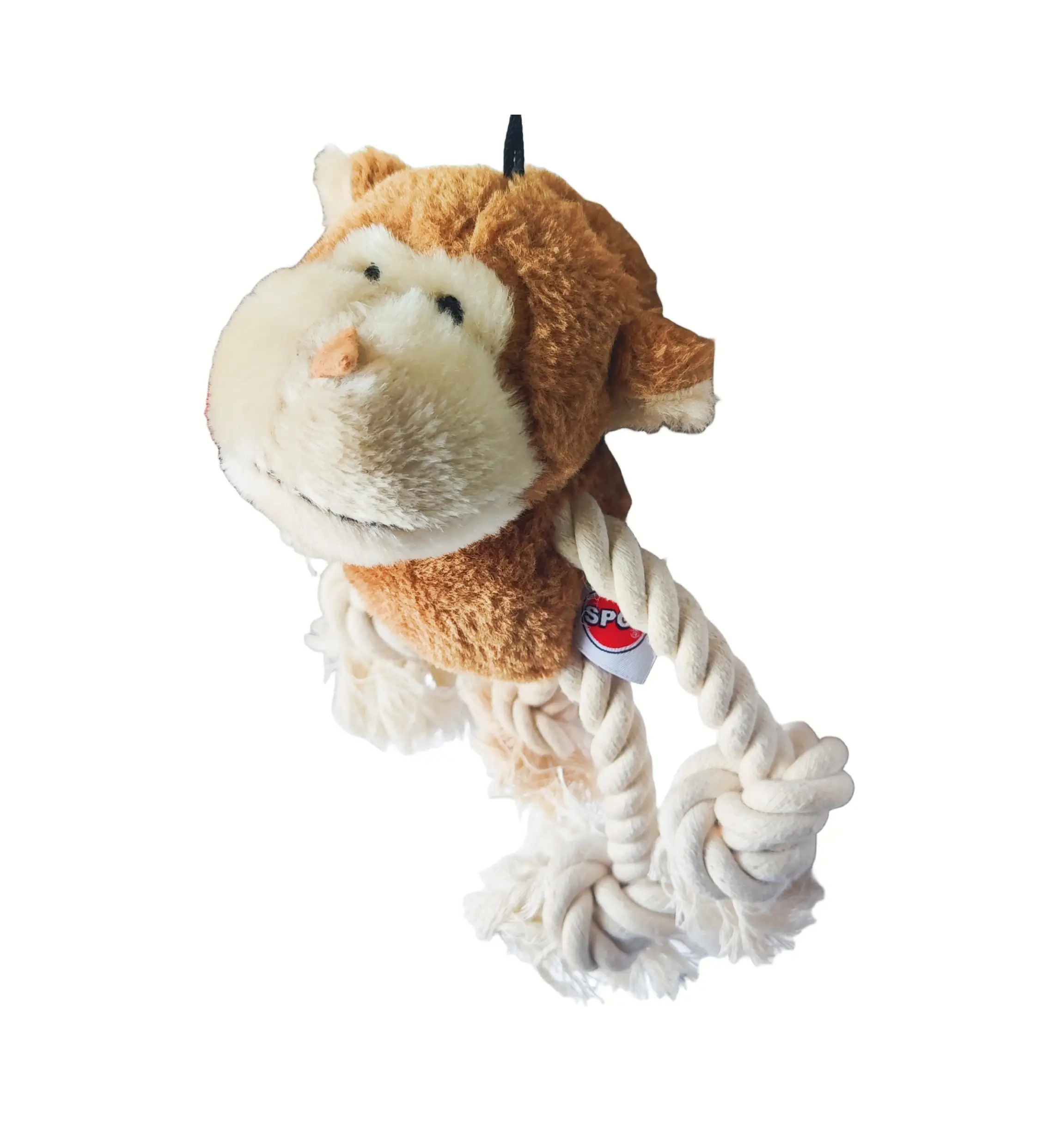 Dog Squeaky Toys Interactive Plush Stuffed Toy with Crinkle Paper Pet Rope Chew Toy for Puppy