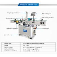 Étiqueteuse semi-automatique pour petits pots, bocaux, bouteilles carrées et rondes, avec application d'étiquettes manuelle et automatique
