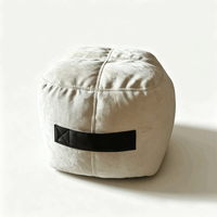 Pouf moderne personnalisé en tissu givré garni de particules EPP