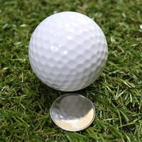 Penanda Bola Kosong 25mm Kustom dengan Logo Enamel Laser dari Paduan Seng Berkualitas Tinggi