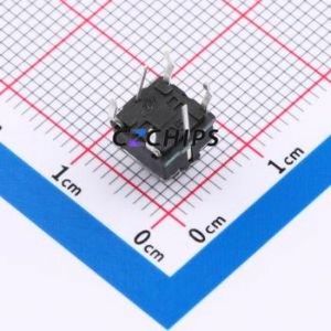 TM-005-<b>D</b>-04 Tactile Switch Through hole Component (THT) Switch Single Pole Single Throw Rectangle Button 2.6N 6mm - Product Image 2