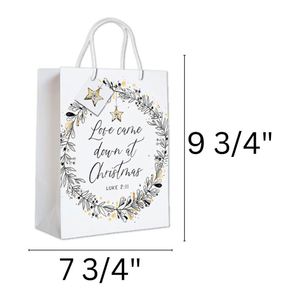 Bolsa de Regalo Ecológica Multiusos de Grado Alimenticio para Días Festivos Cristianos, Bolsa de Papel de Primera Calidad para Envolver Regalos con Versículos Bíblicos - Product Image 3