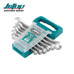 6 uds JCTOP 8-17mm multifunción CRV cromo vanadio acero alta calidad superficie satinada combinación llave inglesa conjunto - Product Image 3