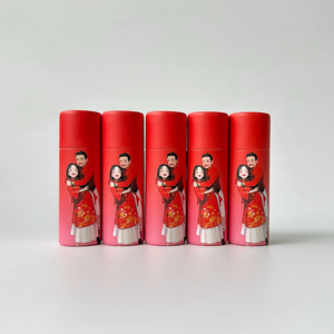 Tube en carton durable pour rouge à lèvres, en matières premières naturelles, pour un emballage zéro déchet. - Product Image 1