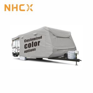 NHCX Fabric Max Weather Protected 110g Non-Woven Fabrics RV <strong>Cover</strong> <strong>Caravan</strong> Travel Trailer <strong>Cover</strong> - Product Image 1