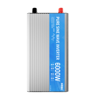 Convertisseur de puissance automobile HOULI 12V 6000W à onde sinusoïdale pure, transformateur multifonctionnel 24V vers 220V, onduleur