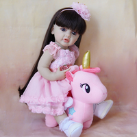 Nouvelle Poupée Reborn Fille R&B 22 Pouces, Bébé Nouveau-né Réaliste en Silicone Vinyle Corps Entier Réaliste, Poupées Reborn Fille