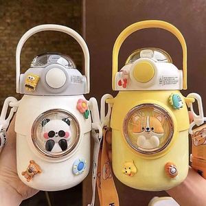 Wholesale Children'S 316 Stainless Steel 720Ml Cartoon Cute Tumbler Anti-Drop Kids Water <b>Bottle</b> Plastic Water <b>Bottle</b> - Product Image 6
