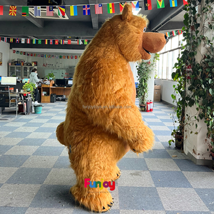 2/2.6/3m <span class=keywords><strong>Bear</strong></span> ayı şişme maskot kostümü yetişkin ölçekli peluş maskot ayı kürklü tasarım Anime etkinlikleri için