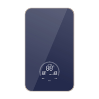 Chauffe-eau électrique intelligent 8,8 kW Manuel Salle de bain domestique 220V Chauffe-eau instantané LED Température Contrôle vocal allemand Plastique