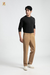 Jean pour homme en mélange <span class=keywords><strong>de</strong></span> coton Ra'yon <span class=keywords><strong>de</strong></span> qualité supérieure, taille mi-haute extensible, style vintage, léger, durable, doux, pour affaires, décontracté, <span class=keywords><strong>golf</strong></span> - Product Image 6