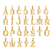31961 xuping moda personalizzata pendente, rame metallo oro placcato il pendente della collana, un insieme di iniziale alfabeto lettera pendenti