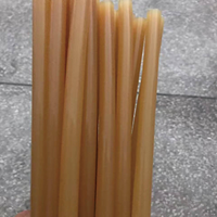 Bâton de colle thermofusible en silicone jaune transparent de qualité industrielle pour la fermeture des cartons, adhésif thermoplastique à séchage rapide pour l'emballage